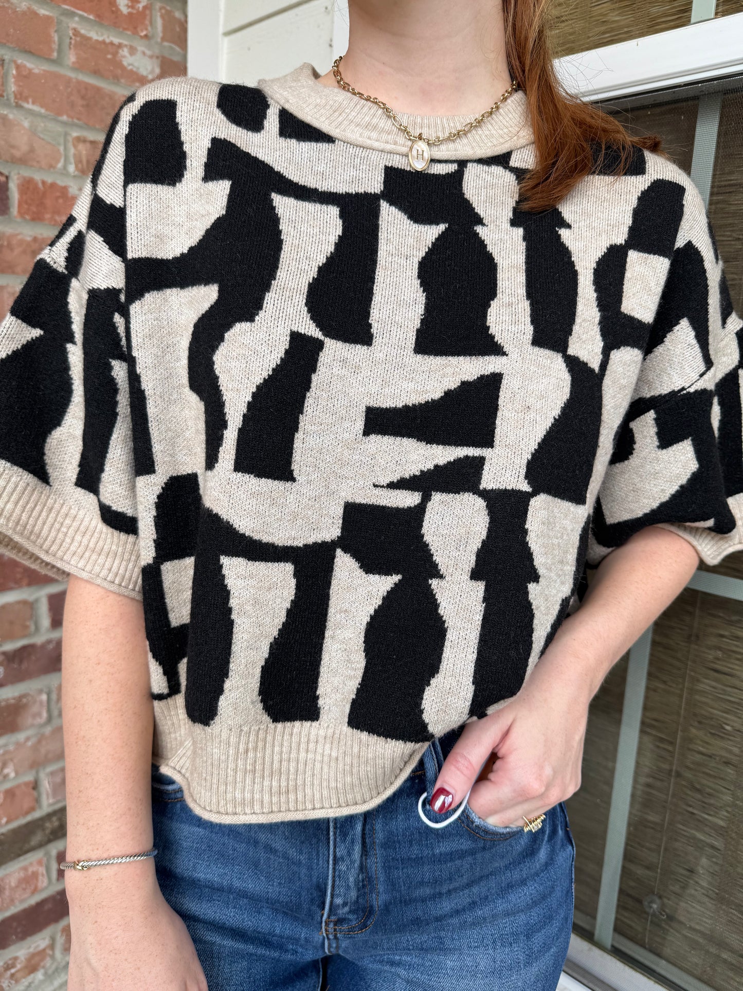 Gaidry Geometric Sweater