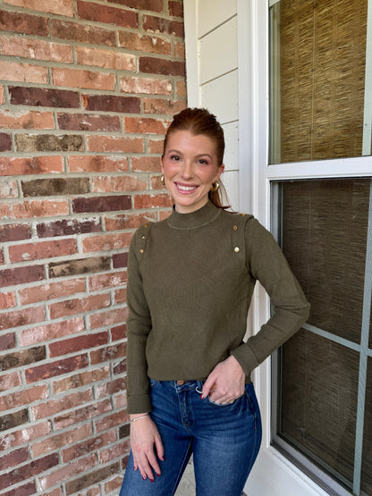 The Ridge Button Detail Sweater