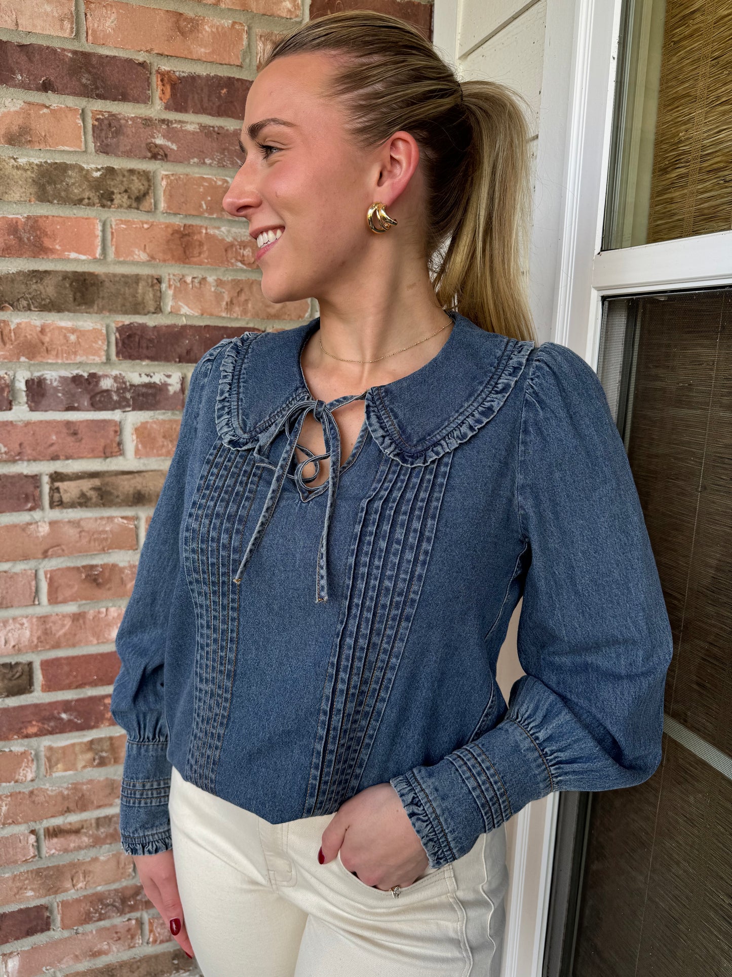 Vintage Sailor Denim Top