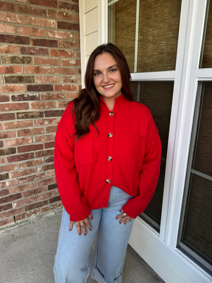 Jolly Knit Button Up Cardigan