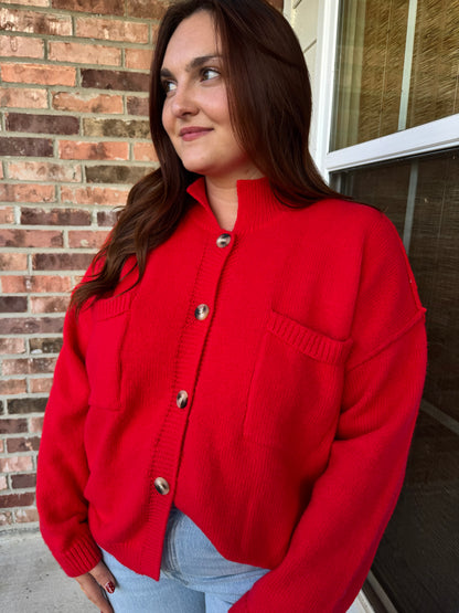 Jolly Knit Button Up Cardigan