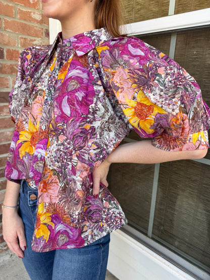 The One I Want Floral Blouse