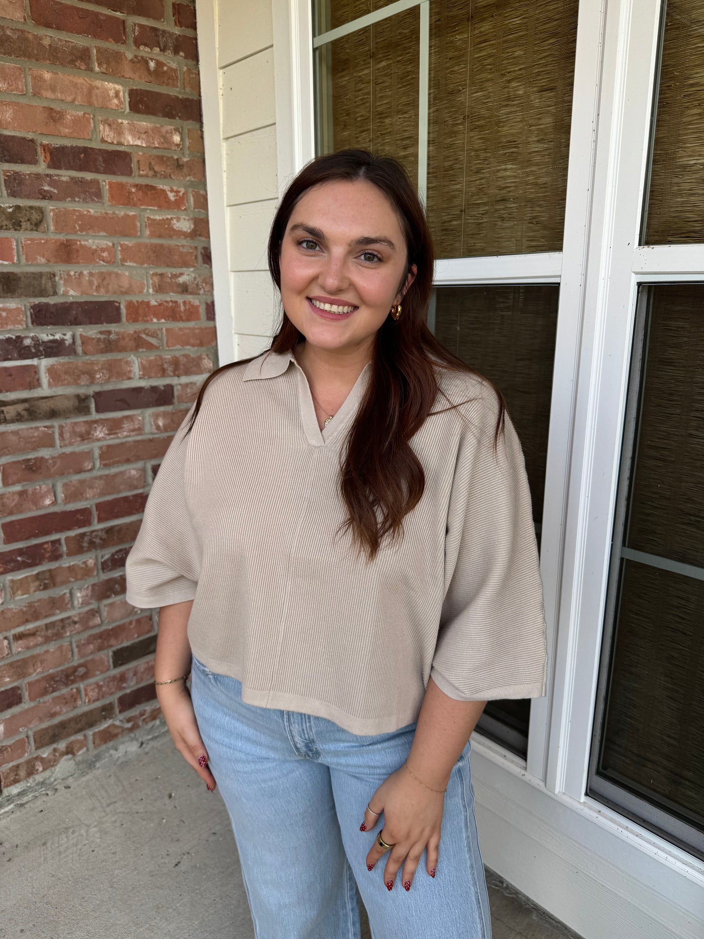 Stone Everyday Dream Ribbed Top