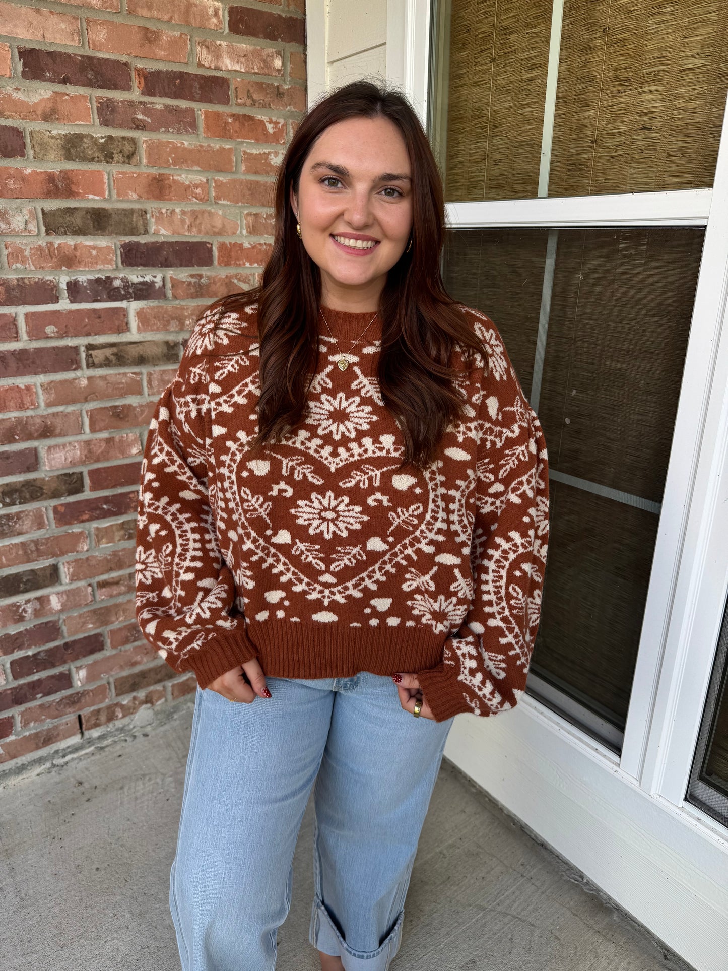 Butter Scotch Hearts Sweater