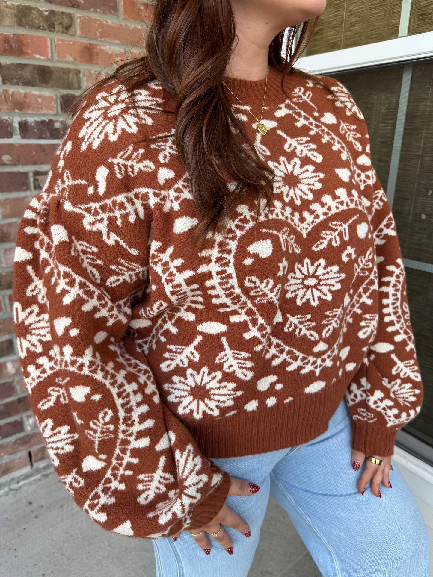 Butter Scotch Hearts Sweater