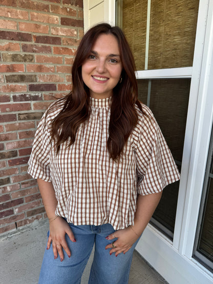 Kara Bubble Back Bow Top