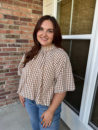 Kara Bubble Back Bow Top