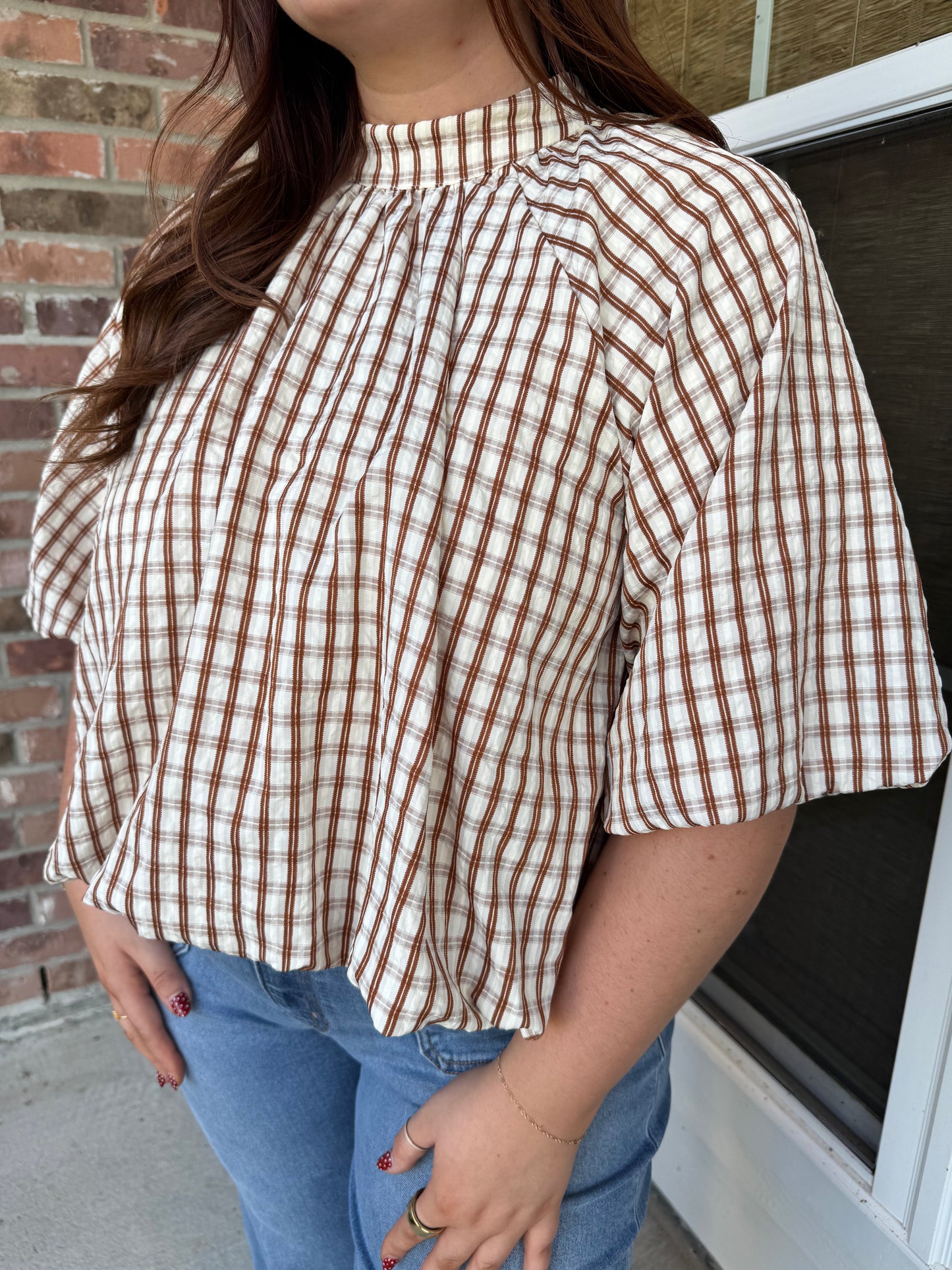 Kara Bubble Back Bow Top