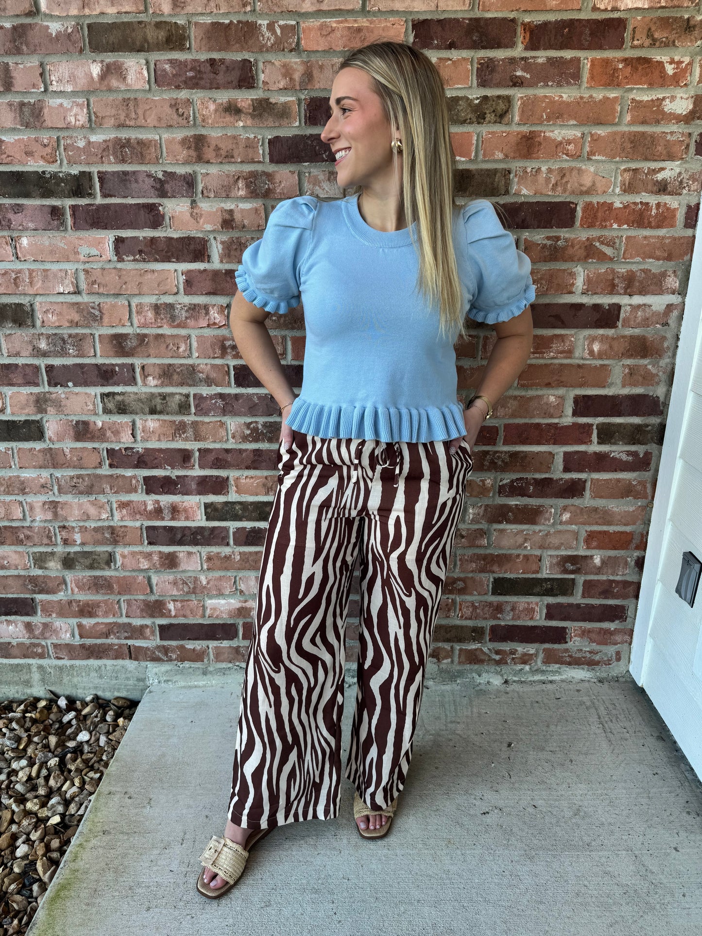 Baby Blues Ruffle Top